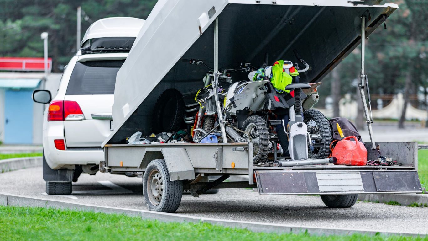 motorcycle tow behind trailer | Motorcycle towing